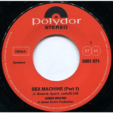 James Brown - Sex Machine (Part 1 & Part 2)