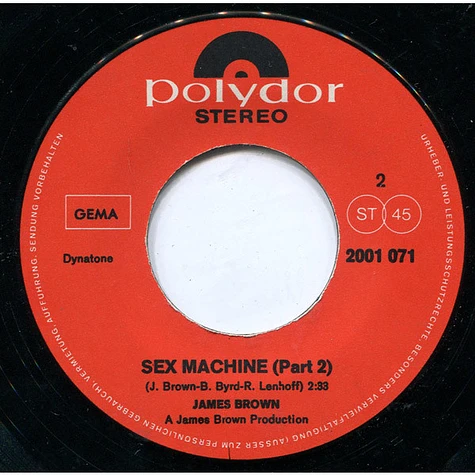 James Brown - Sex Machine (Part 1 & Part 2)