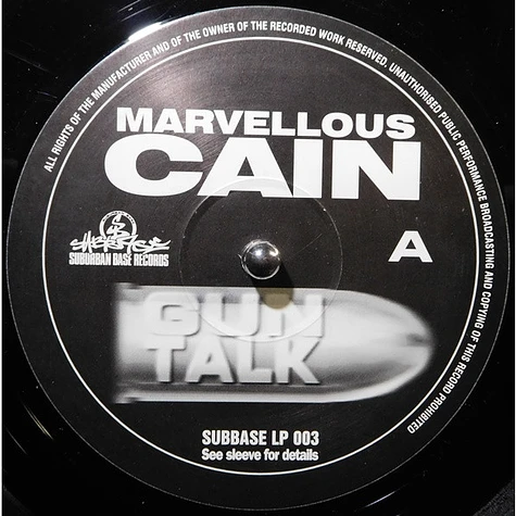 Marvellous Cain - Gun Talk