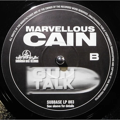 Marvellous Cain - Gun Talk