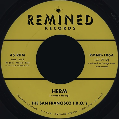 The San Francisco T.K.O.'S - Herm / Ooh Baby Baby