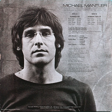 Michael Mantler - No Answer