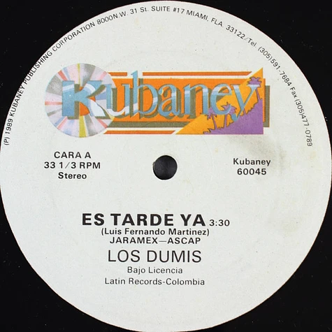 Los Dumis - Es Tarde Ya