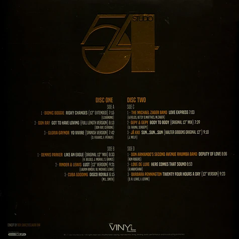 V.A. - 254 W 54th St, New York, Ny 10019, United States - Music Inspired By Iconic '70 New York Club Studio 54 Cleer Smoked Gold Vinyl Edition