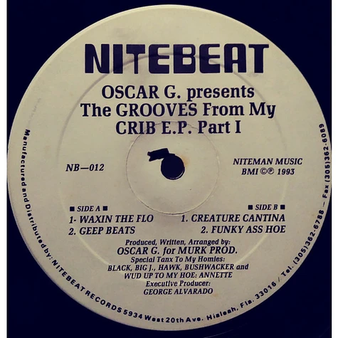 Oscar Gaetan - The Grooves From My Crib E.P. Part I