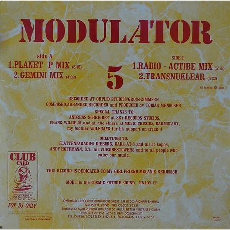 Modulator 5 - Construction