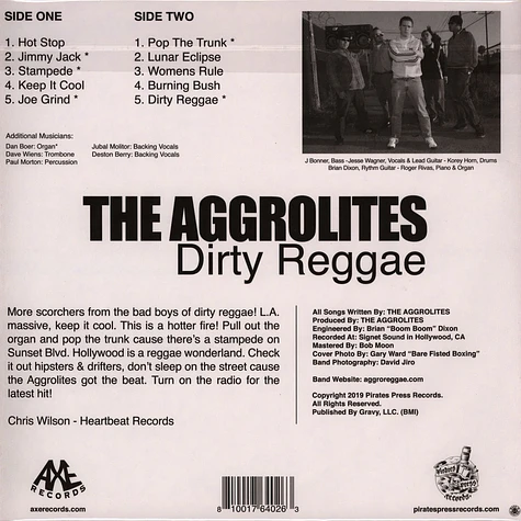 The Aggrolites - Dirty Reggae Yellow Vinyl Edition