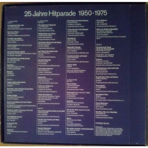 V.A. - 25 Jahre Hitparade 1950-1975