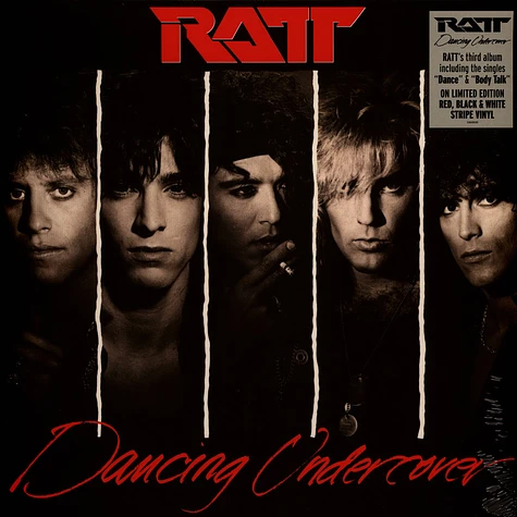 Ratt - Dancing Undercover Red, Black & White Striped Vinyl Edition