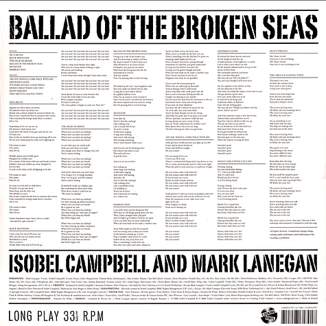 Isobel Campbell / Mark Lanegan - Ballad Of The Broken Seas