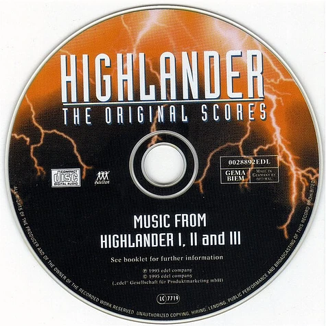 Michael Kamen, Stewart Copeland, Peter Robinson - Highlander - The Original Scores