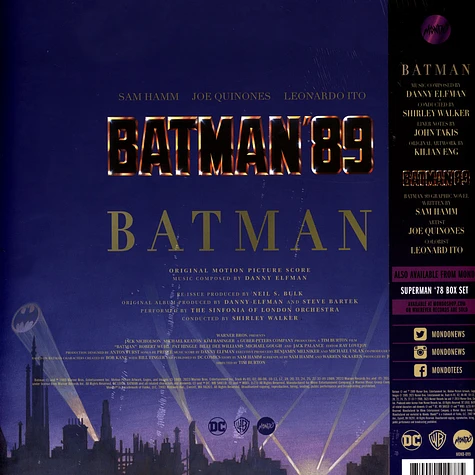 Danny Elfman - OST Batman '89 Graphic Novel Box Set