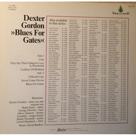 Dexter Gordon - Blues For Gates