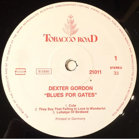 Dexter Gordon - Blues For Gates