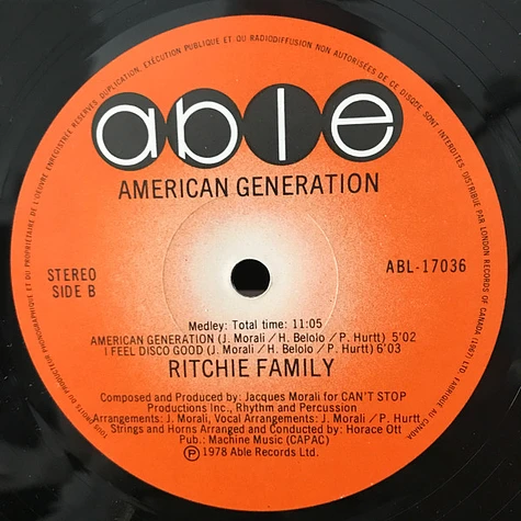 The Ritchie Family - American Generation