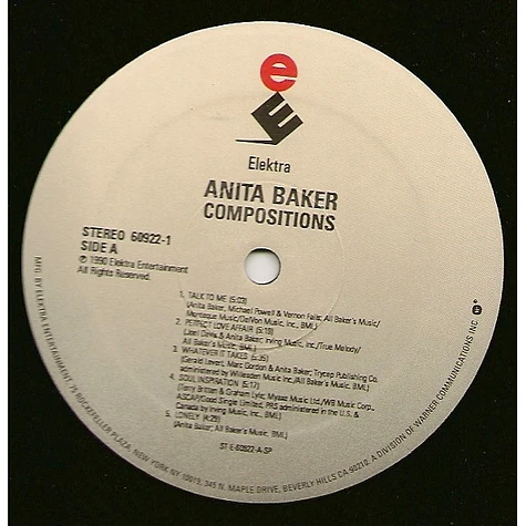 Anita Baker - Compositions