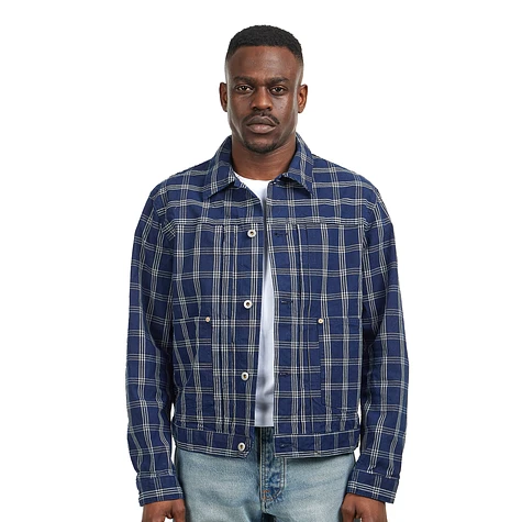 Nudie Jeans - Dante II Indigo Check Jacket