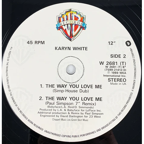 Karyn White - The Way You Love Me