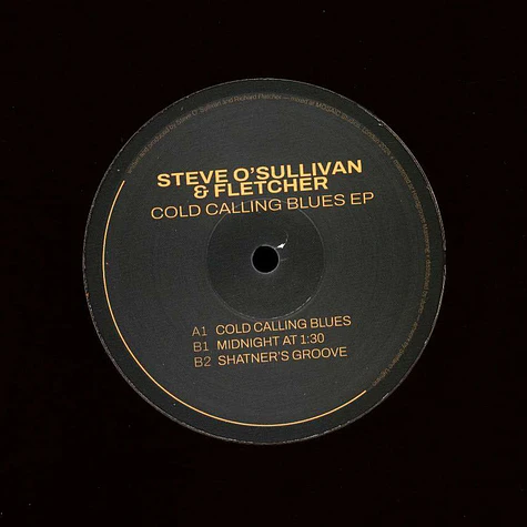 Steve O'sullivan / Fletcher - Cold Calling Blues EP