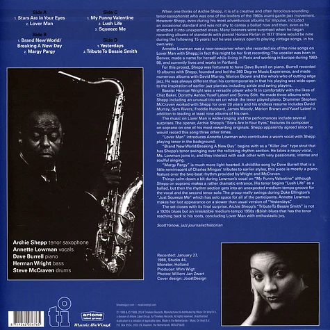 Archie Shepp & Annette Lowman - Lover Man