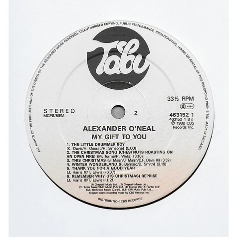 Alexander O'Neal - My Gift To You