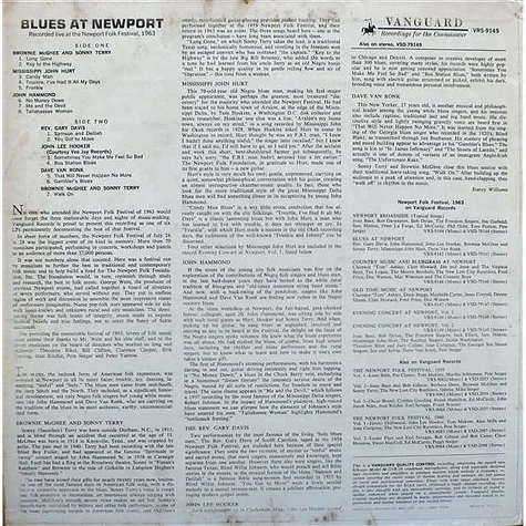 V.A. - Blues At Newport (Recorded Live At The Newport Folk Festival 1963)