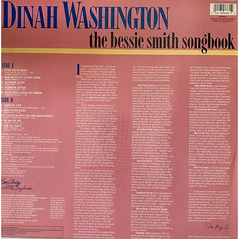 Dinah Washington - The Bessie Smith Songbook