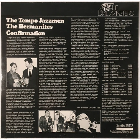 Tempo Jazz Men And The Hermanites - Confirmation • All Known Takes Collectively On Record For The First Time