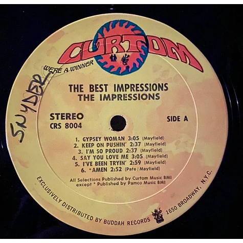 The Impressions - The Best Impressions... Curtis, Sam & Fred