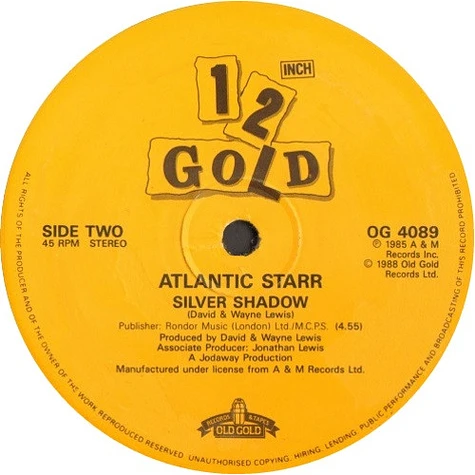 Atlantic Starr - Secret Lovers / Silver Shadow