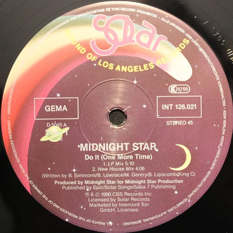 Midnight Star - Do It (One More Time)