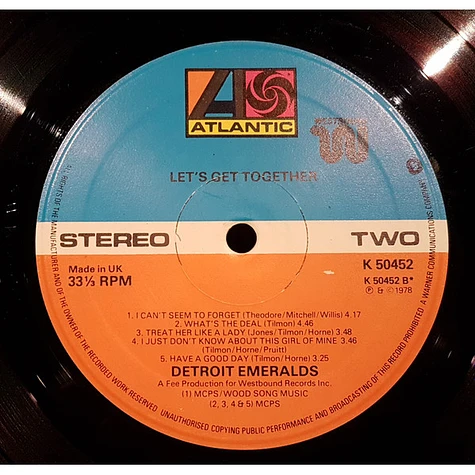 Detroit Emeralds - Let's Get Together