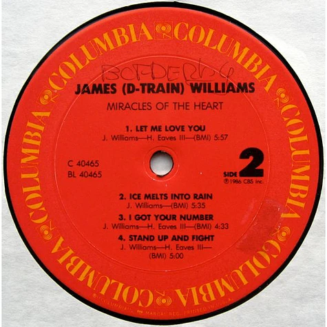 James "D-Train" Williams - Miracles Of The Heart