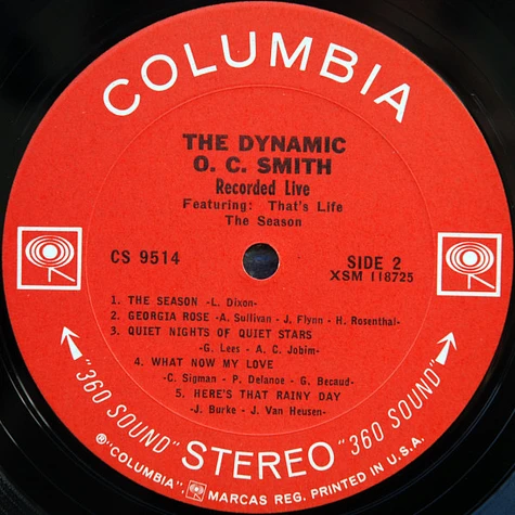 OC Smith - The Dynamic O. C. Smith - Recorded Live