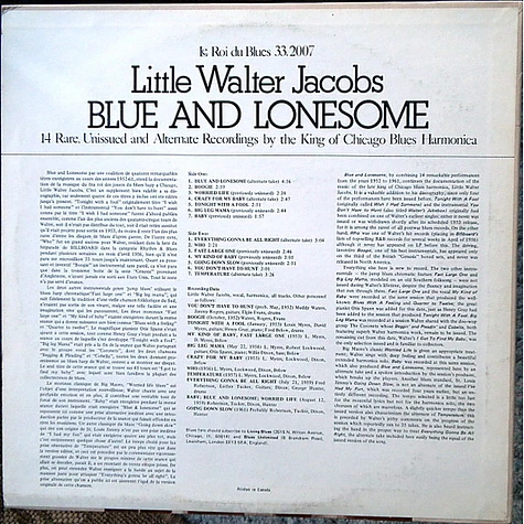 Little Walter - Blue And Lonesome