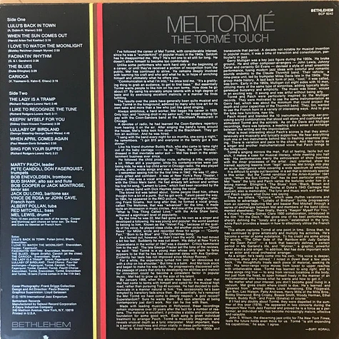 Mel Tormé - The Tormé Touch