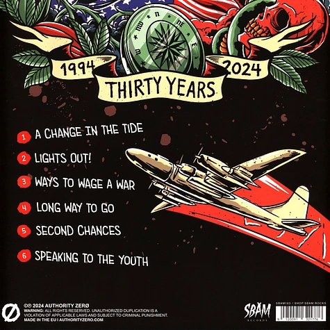 Authority Zero - 30 Years Ash; Speaking To The Youth Colored Vinyl Edition