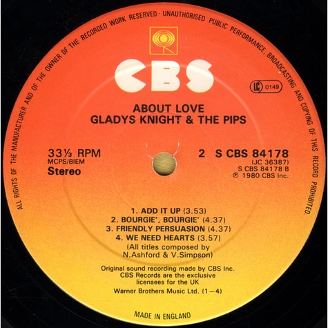 Gladys Knight And The Pips - About Love