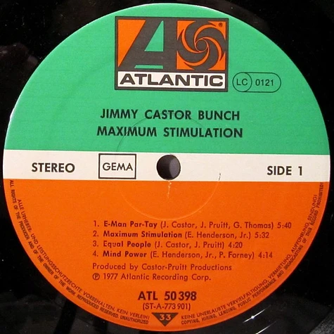 The Jimmy Castor Bunch - Maximum Stimulation