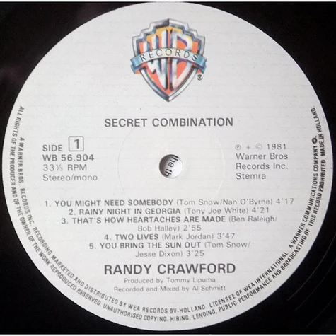 Randy Crawford - Secret Combination