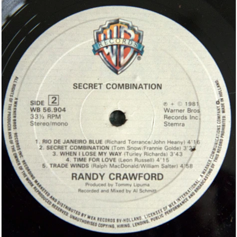 Randy Crawford - Secret Combination