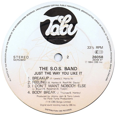 The S.O.S. Band - Just The Way You Like It