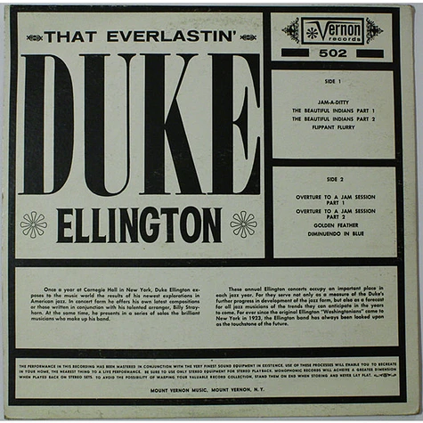 Duke Ellington - The Everlastin' Duke Ellington