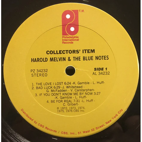 Harold Melvin And The Blue Notes - Collectors' Item