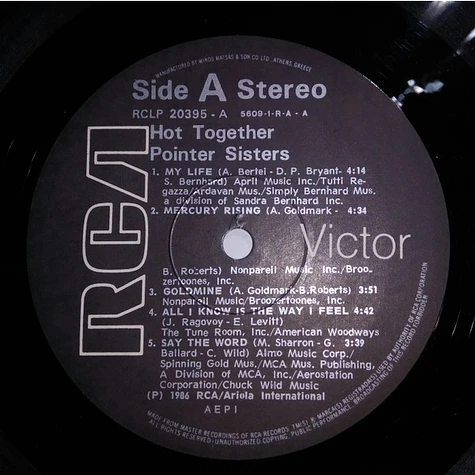 Pointer Sisters - Hot Together