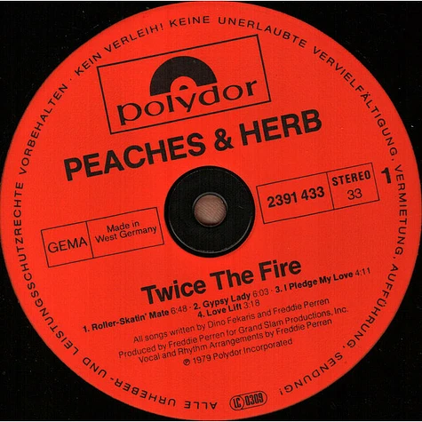 Peaches & Herb - Twice The Fire