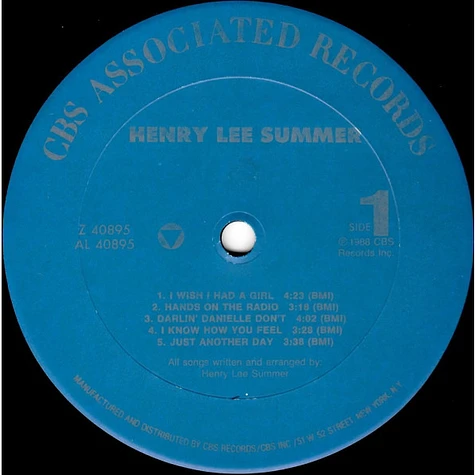 Henry Lee Summer - Henry Lee Summer