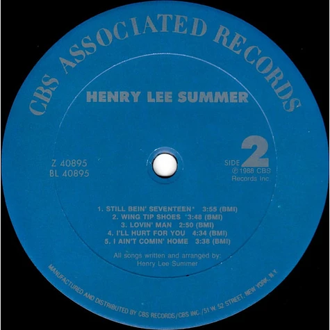 Henry Lee Summer - Henry Lee Summer