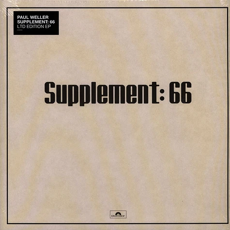 Paul Weller - Supplement: 66 Limited V12