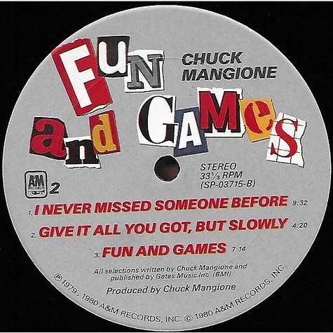 Chuck Mangione - Fun And Games